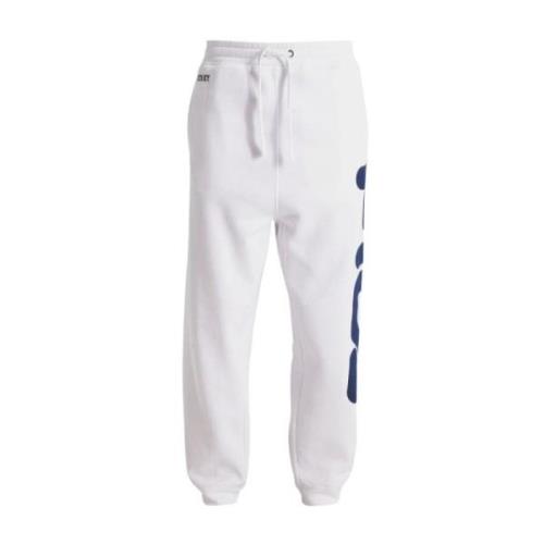 Fila Klassiska Plysch Tracksuit Byxor i Vit White, Herr