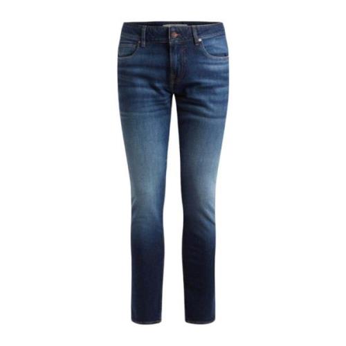 Guess Carry Dark Skinny Denim Jeans Blue, Herr