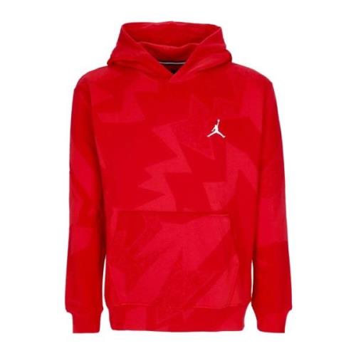 Jordan Röd All Over Print Hoodie Red, Herr