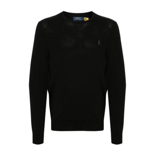 Ralph Lauren Långärmad Stickad Tröja Pullover Black, Herr