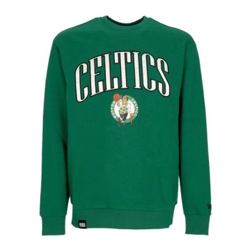 New Era Boston Celtics Grafisk Crewneck Sweatshirt Green, Herr