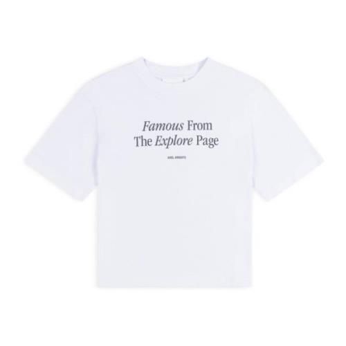 Axel Arigato Berömd Tryckt T-Shirt White, Dam