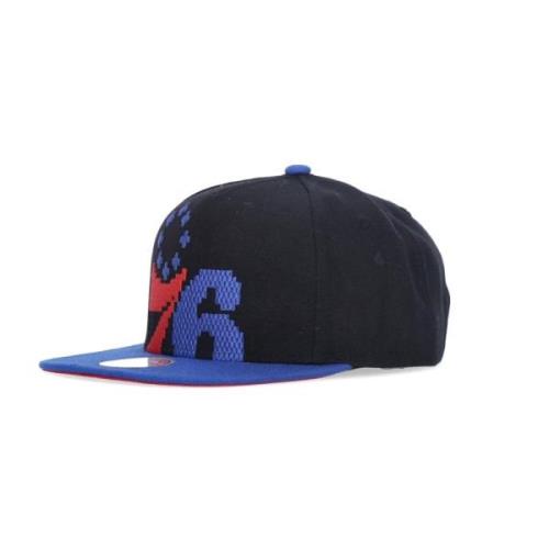 Mitchell & Ness NBA 8 Bit Snapback Cap Philadelphia 76ers Black, Unise...