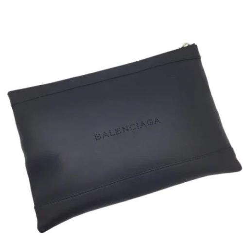 Balenciaga Vintage Pre-owned Laeder kuvertvskor Black, Dam