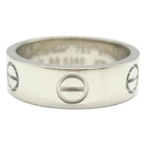 Cartier Vintage Pre-owned Vitt guld ringar Gray, Dam