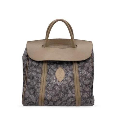 Yves Saint Laurent Vintage Pre-owned Canvas handvskor Gray, Dam