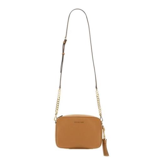 Michael Kors Ginny Läder Axelväska Beige, Dam