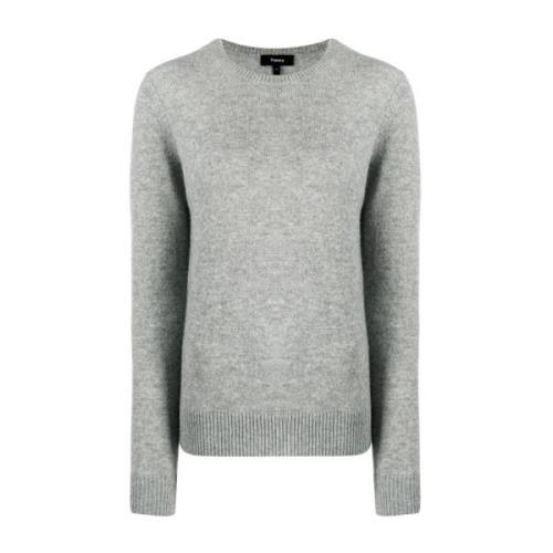 Theory Round-neck Knitwear Gray, Dam