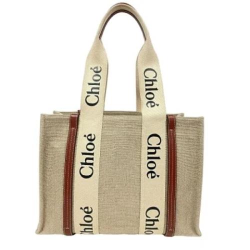 Chloé Pre-owned Pre-owned Canvas totevskor Beige, Dam