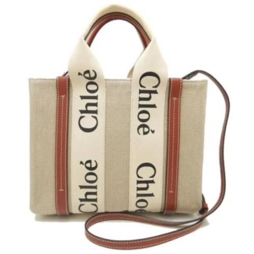 Chloé Pre-owned Pre-owned Tyg totevskor Beige, Dam