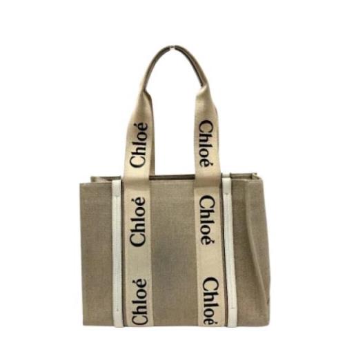 Chloé Pre-owned Pre-owned Tyg totevskor Beige, Dam