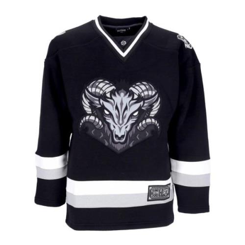 Dolly Noire Hockey Crewneck Sweatshirt Svart/Grå Black, Herr