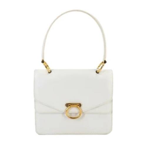 Celine Vintage Pre-owned Laeder handvskor White, Dam