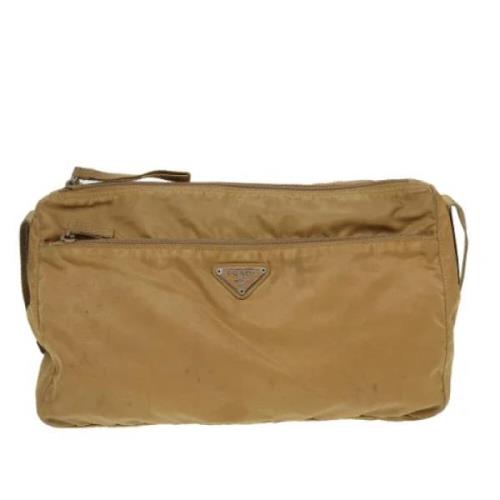 Prada Vintage Pre-owned Tyg prada-vskor Beige, Dam