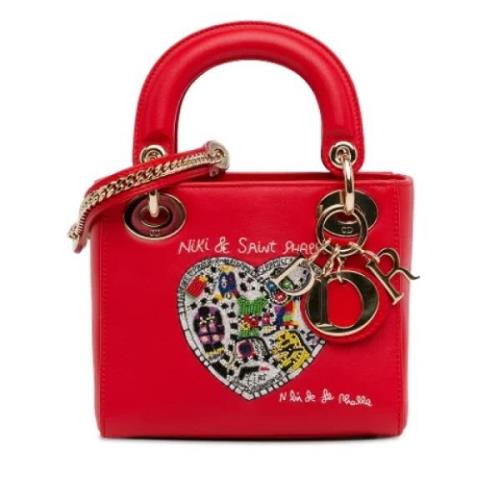 Dior Vintage Pre-owned Laeder dior-vskor Red, Dam