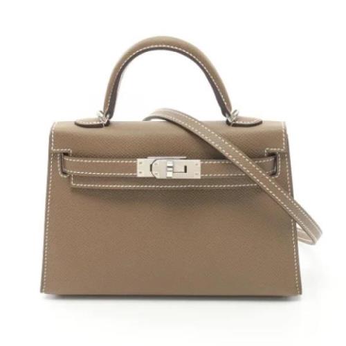 Hermès Vintage Pre-owned Laeder handvskor Beige, Dam