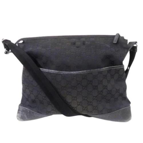 Gucci Vintage Pre-owned Canvas gucci-vskor Black, Dam