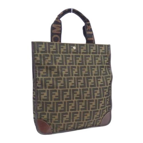 Fendi Vintage Pre-owned Canvas totevskor Brown, Dam