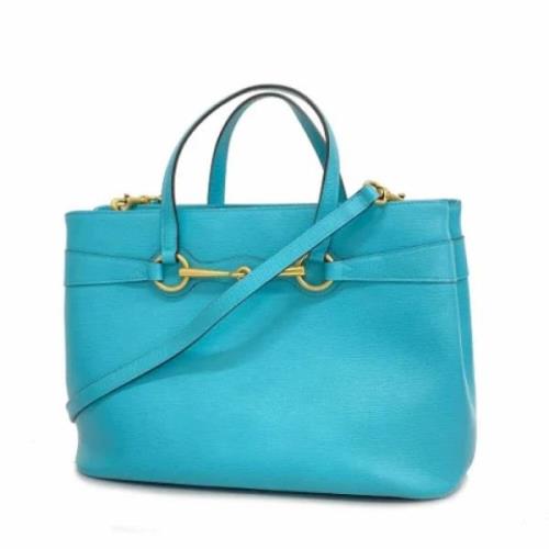 Gucci Vintage Pre-owned Laeder gucci-vskor Blue, Dam