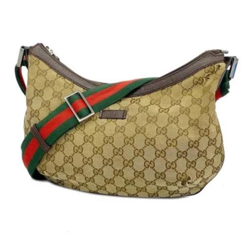 Gucci Vintage Pre-owned Canvas gucci-vskor Brown, Dam