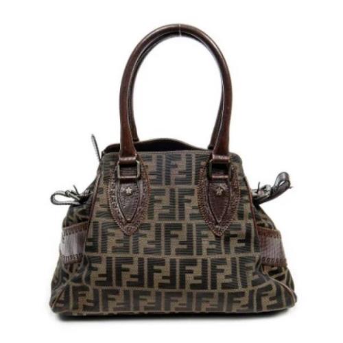 Fendi Vintage Pre-owned Canvas totevskor Brown, Dam