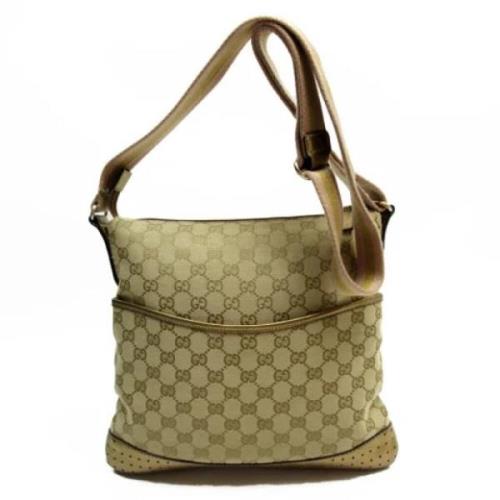 Gucci Vintage Pre-owned Canvas gucci-vskor Beige, Dam