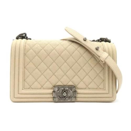 Chanel Vintage Pre-owned Tyg chanel-vskor Beige, Dam