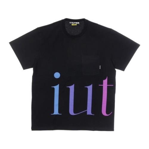 Iuter Svart Crewneck Ficka Tee Black, Herr