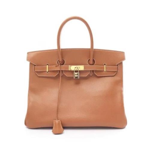 Hermès Vintage Pre-owned Laeder handvskor Brown, Dam