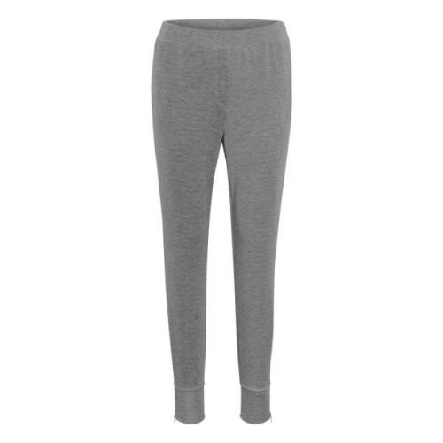 My Essential Wardrobe Mörkgrå Melange Sweat Pant Gray, Dam