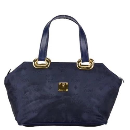 MCM Pre-owned Pre-owned Tyg handvskor Blue, Dam