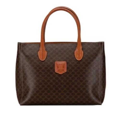 Celine Vintage Pre-owned Tyg totevskor Brown, Dam