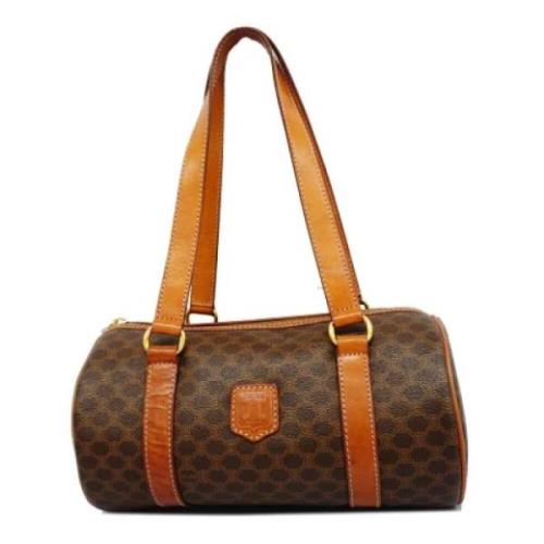 Celine Vintage Pre-owned Plast handvskor Brown, Dam