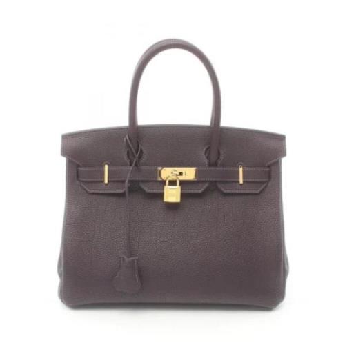 Hermès Vintage Pre-owned Laeder handvskor Purple, Dam