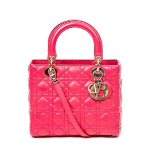 Dior Vintage Pre-owned Laeder handvskor Pink, Dam