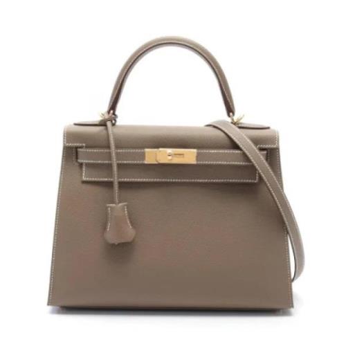 Hermès Vintage Pre-owned Laeder handvskor Gray, Dam