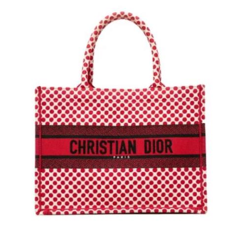 Dior Vintage Pre-owned Canvas dior-vskor Red, Dam