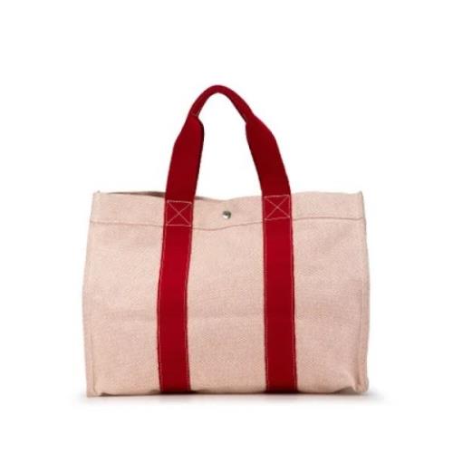 Hermès Vintage Pre-owned Canvas totevskor Pink, Dam