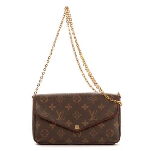 Louis Vuitton Vintage Pre-owned Canvas handvskor Brown, Dam