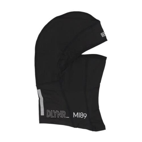 Dolly Noire Svart Stretch Balaclava med Reflekterande Tryck Black, Her...