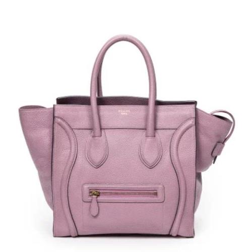 Celine Vintage Pre-owned Laeder handvskor Purple, Dam