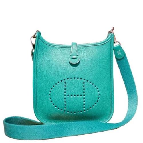 Hermès Vintage Pre-owned Laeder crossbodyvskor Green, Dam