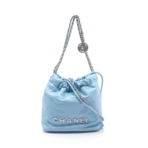 Chanel Vintage Pre-owned Laeder chanel-vskor Blue, Dam