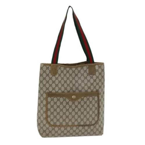 Gucci Vintage Pre-owned Laeder totevskor Beige, Dam