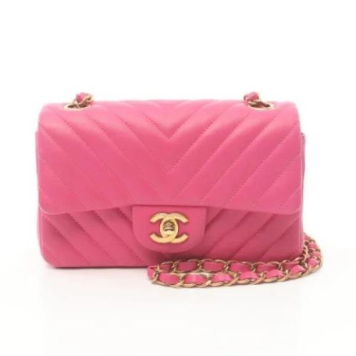 Chanel Vintage Pre-owned Laeder chanel-vskor Pink, Dam