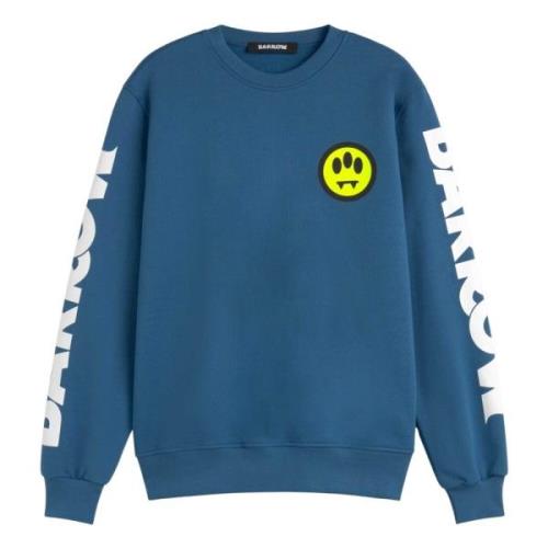 Barrow Alien Logo Ärm Sweatshirt Blue, Herr