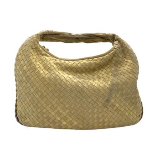 Bottega Veneta Vintage Pre-owned Tyg axelremsvskor Yellow, Dam