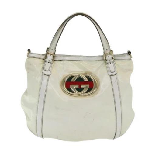 Gucci Vintage Pre-owned Canvas gucci-vskor White, Dam