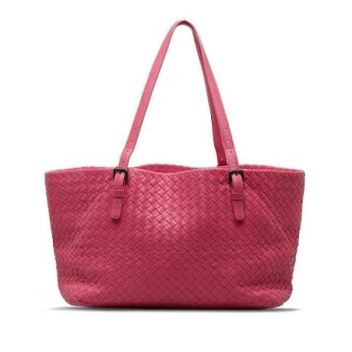 Bottega Veneta Vintage Pre-owned Laeder axelremsvskor Pink, Dam