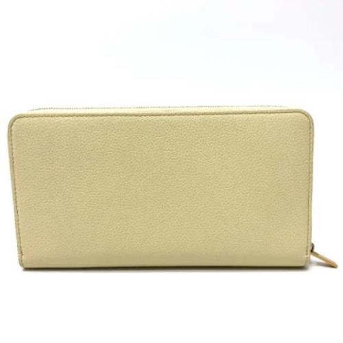 Celine Vintage Pre-owned Laeder plnbcker Beige, Dam